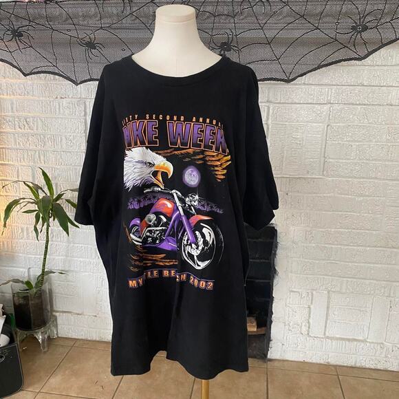 Vintage y2k 2002 bike week tee - Picture 1 of 4